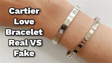 cartier love bracelet vs fake|genuine cartier love bracelet.